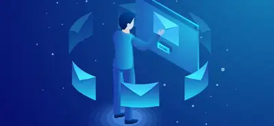 Ilustração comparando a diferença entre automação de marketing e e-mail marketing em uma estratégia digital